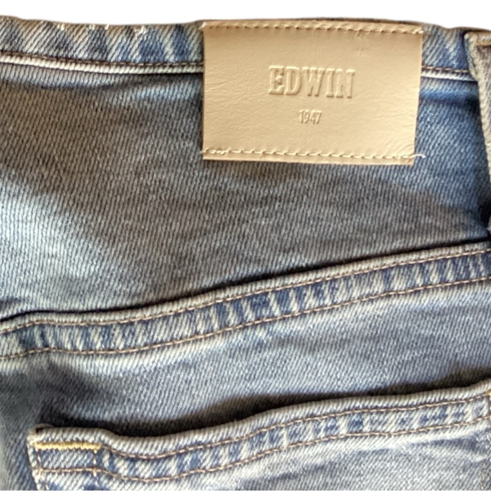 New ▶️ FREE PEOPLE ◀️ Edwin Marli Ankle Mid Rise Cropped Wide Leg Jeans Size 26 - Picture 12 of 13